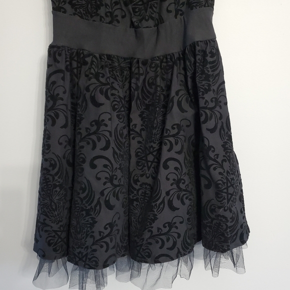 Killstar Bloodlust Party Dress Black Punk Whimsygoth Luxury Coquette Girl Sz M - Picture 3 of 16